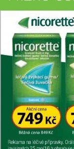Nicorette léčivá žvýkací guma Classic