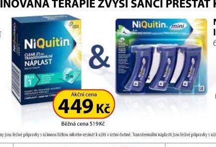 NiQuitin Clear 21 mg, transdermální náplasti