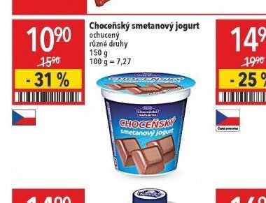 Choceňský smetanový jogurt
