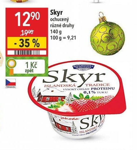 Skyr ochucený různé druhy