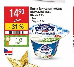 Kunín Zakysaná smetana