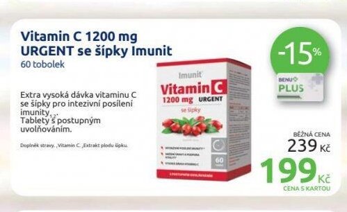 Vitamin C 1200 mg URGENT se šípky Imunit