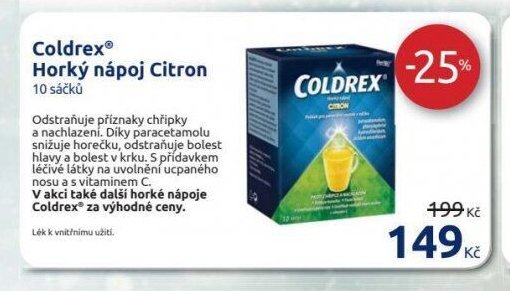 Coldrex Horký nápoj Citron 10 sáčků