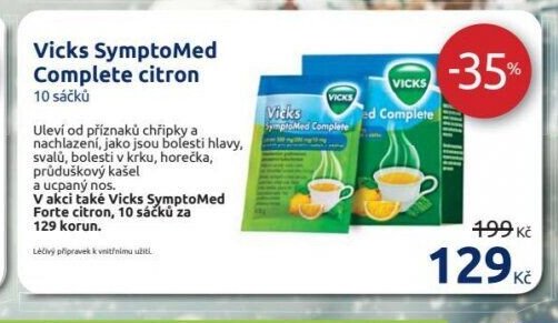 Vicks SymptoMed Complete citron 10 sáčků