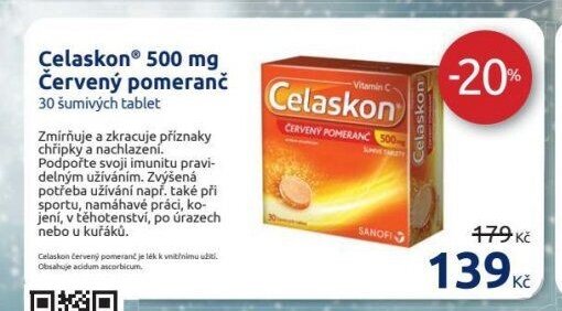 Celaskon 500 mg Červený pomeranč