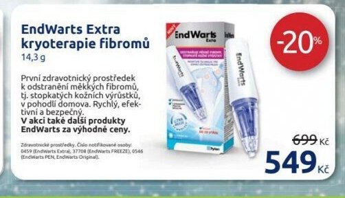 EndWarts Extra kryoterapie fibromů