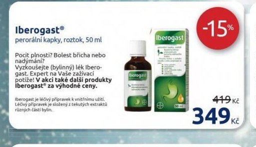 Iberogast perorální kapky, roztok, 50 ml