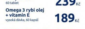 Omega 3 rybí olej + vitamin E