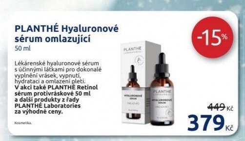 PLANTHÉ Hyaluronové sérum omlazující 50 ml