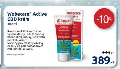 Wobecare Active CBD krém 100 ml