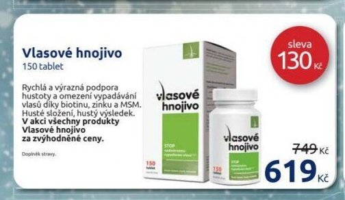 Vlasové hnojivo 150 tablet