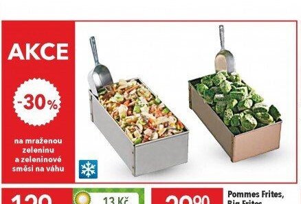 Mražená zelenina a zeleninové směsi na váhu