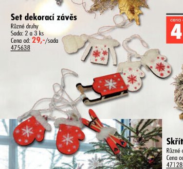Set dekorací závěs