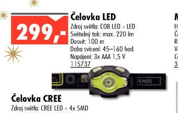 Čelovka LED - UNI HOBBY akcniletaky.com