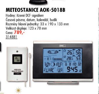 METEOSTANICE AOK-5018B - UNI HOBBY akcniletaky.com