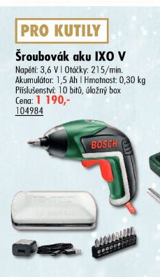 Šroubovák aku IXO V - UNI HOBBY akcniletaky.com