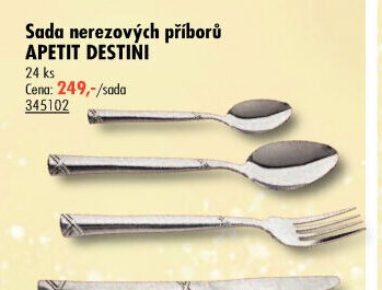 Sada nerezových příborů APETIT DESTINI - UNI HOBBY akcniletaky.com