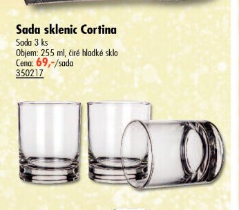Sada sklenic Cortina - UNI HOBBY akcniletaky.com