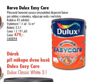 Barva Dulux Easy Care - UNI HOBBY akcniletaky.com