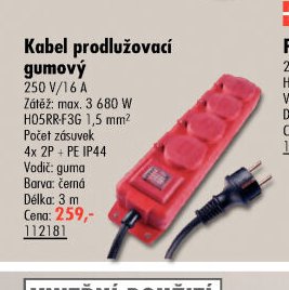 Kabel prodlužovací gumový - UNI HOBBY akcniletaky.com