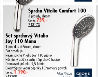 Sprcha Vitalio Comfort 100 - UNI HOBBY akcniletaky.com