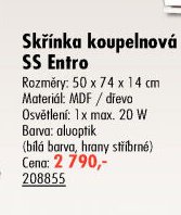 Skříňka koupelnová SS Entro - UNI HOBBY akcniletaky.com