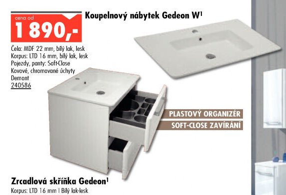 Koupelňový nábytek Gedeon - UNI HOBBY akcniletaky.com