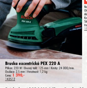 Bruska excentrická PEX 220 A - UNI HOBBY akcniletaky.com