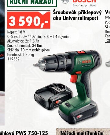 Šroubovák příklepový aku UniversalImpact - UNI HOBBY akcniletaky.com