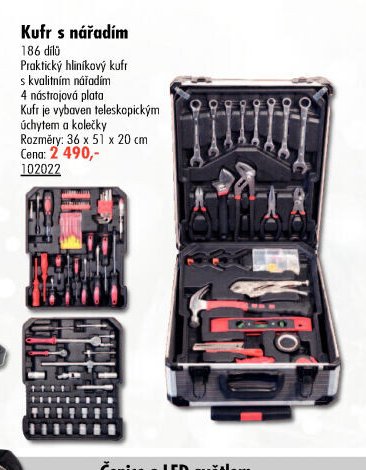 Kufr s nářadím 186 dílů - UNI HOBBY akcniletaky.com