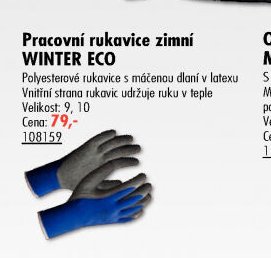 Pracovní rukavice zimní WINTER ECO - UNI HOBBY akcniletaky.com