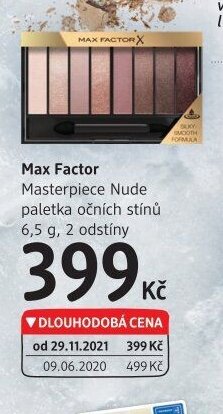 Max Factor Masterpiece Nude paletka očních stínů