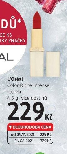 L'Oréal Color Riche Intense rtěnka