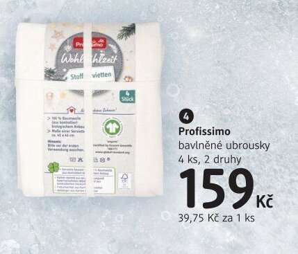 Profissimo bavlněné ubrousky 4 ks