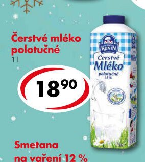 Čerstvé mléko polotučné