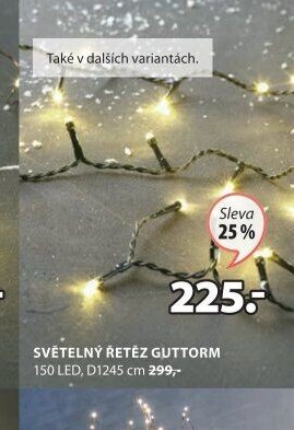 SVĚTELNÝ ŘETĚZ GUTTORM - Jysk akcniletaky.com