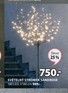 SVĚTELNÝ STROMEK SANDROSE - Jysk akcniletaky.com
