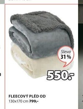 FLEECOVÝ PLÉD OD - Jysk akcniletaky.com
