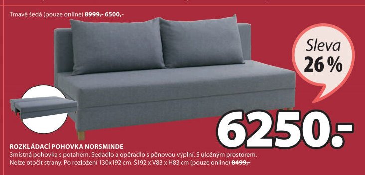 ROZKLÁDACÍ POHOVKA NORSMINDE - Jysk akcniletaky.com
