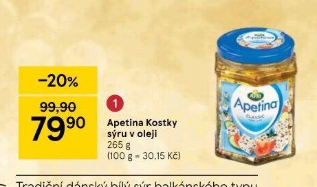 Apetina Kostky sýru v oleji