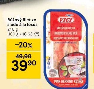 Růžový filet ze sledě á la losos