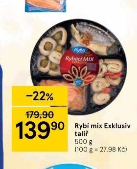 Rybí mix Exklusiv talíř
