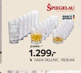 4 SADA SKLENIC, 18DÍLNÁ