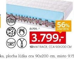 10 Matrace, cca 90x200 cm