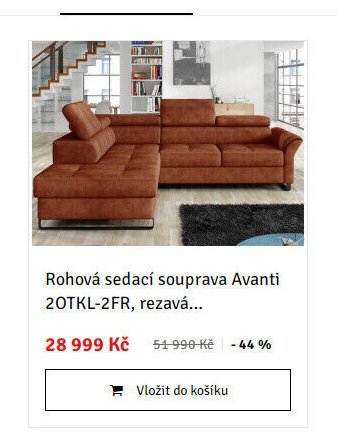 Rohová sedací souprava Avanti 2OTKL-2FR, rezavá... - ASKO akcniletaky.com