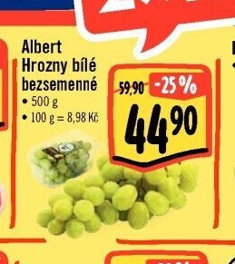 Albert Hrozny bílé bezsemenné