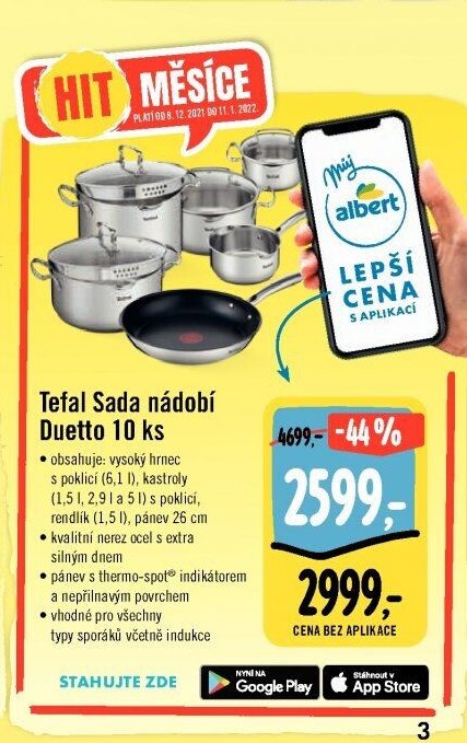 Tefal Sada nádobí Duetto 10 ks
