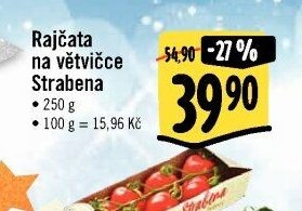 Rajčata na větvičke Strabena