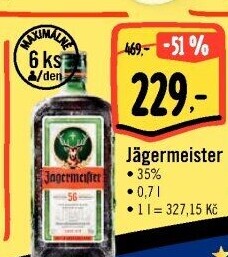 Bylinný likér Jägermeister