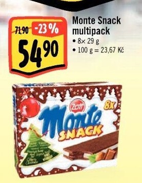 Dezert mléčný Monte Snack Zott